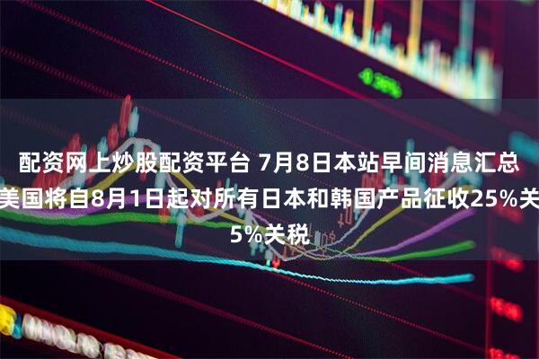 配资网上炒股配资平台 7月8日本站早间消息汇总：美国将自8月1日起对所有日本和韩国产品征收25%关税