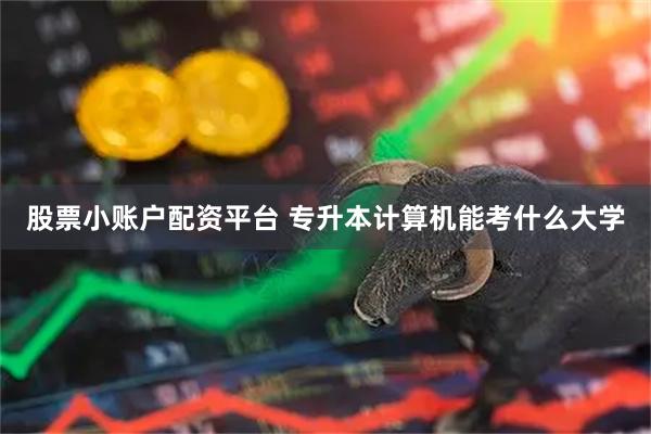 股票小账户配资平台 专升本计算机能考什么大学